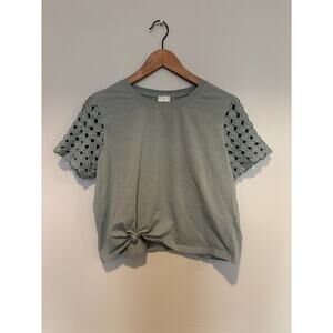 Joie 90s Crochet T Shirt Womens Size M Tee Urban Streetwear Casual Hippie Basic